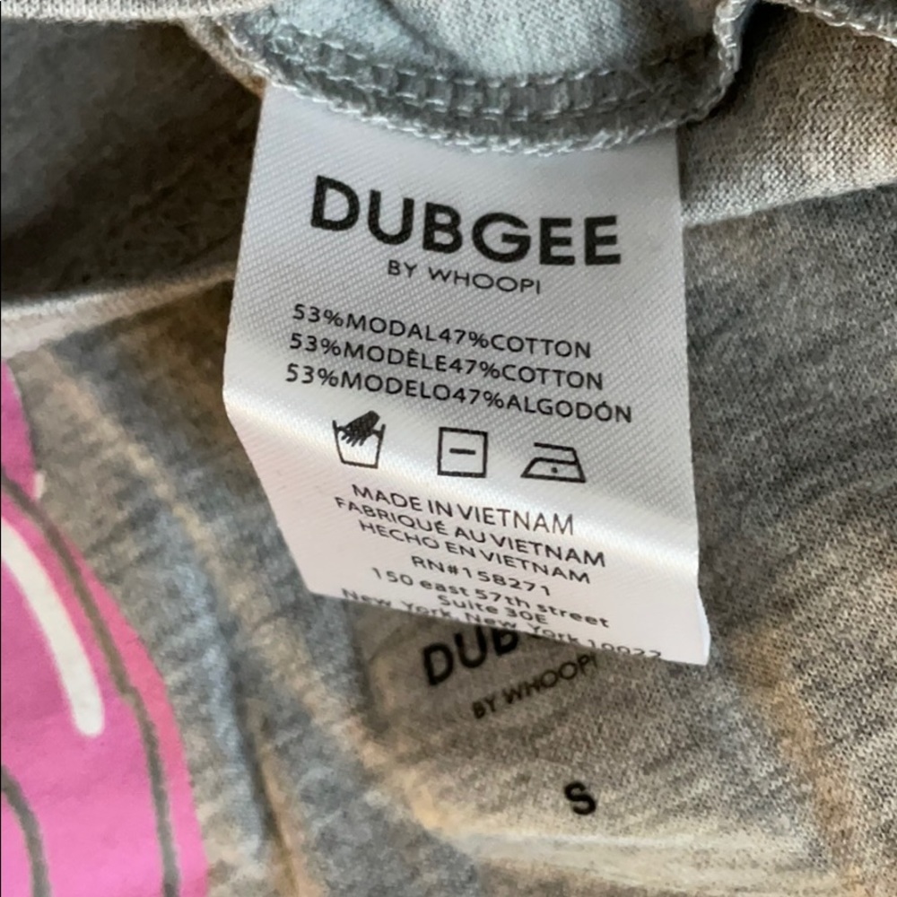 DUBGEE BY WHOOPI “YOU BROKE” TEE GREY SIZE MEDIUM - Picture 4 of 4